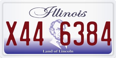 IL license plate X446384