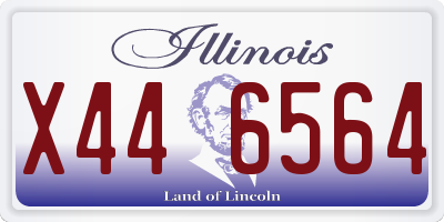 IL license plate X446564