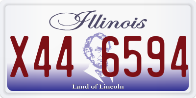 IL license plate X446594