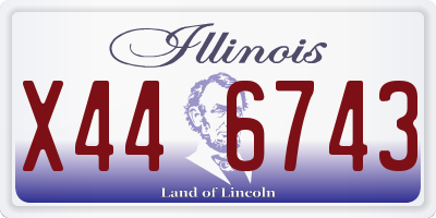 IL license plate X446743