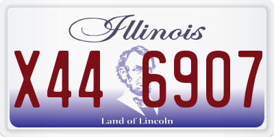 IL license plate X446907