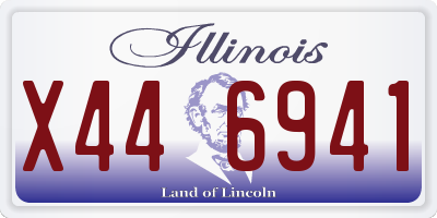 IL license plate X446941