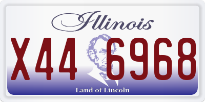IL license plate X446968