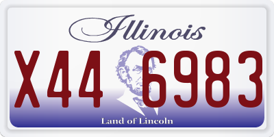 IL license plate X446983