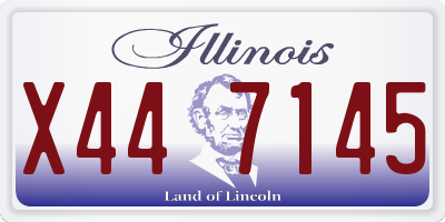IL license plate X447145