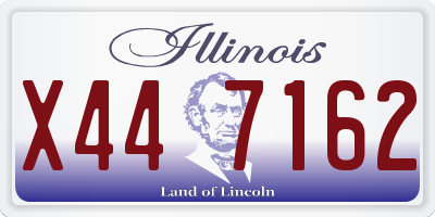 IL license plate X447162