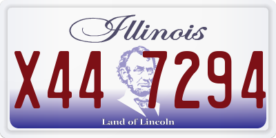 IL license plate X447294