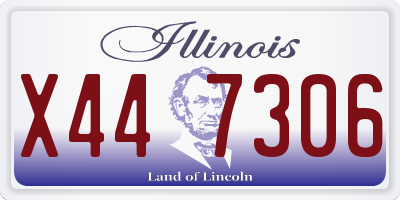 IL license plate X447306