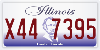 IL license plate X447395