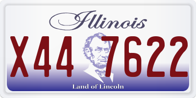 IL license plate X447622