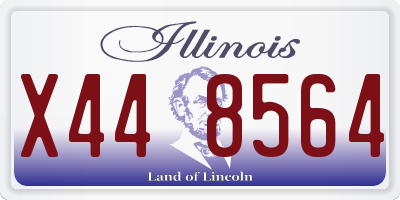 IL license plate X448564