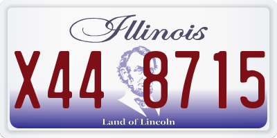 IL license plate X448715