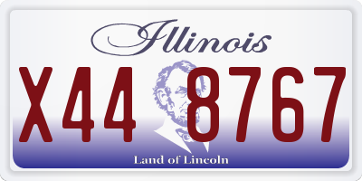 IL license plate X448767