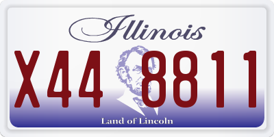 IL license plate X448811