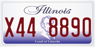 IL license plate X448890