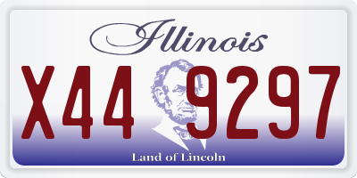 IL license plate X449297
