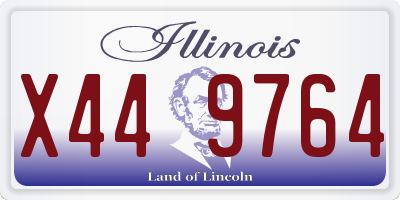 IL license plate X449764