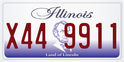 IL license plate X449911