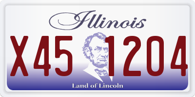IL license plate X451204