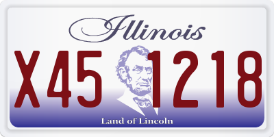 IL license plate X451218