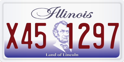IL license plate X451297