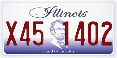 IL license plate X451402