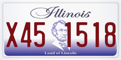 IL license plate X451518