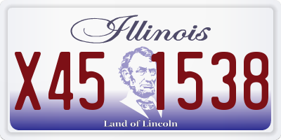 IL license plate X451538
