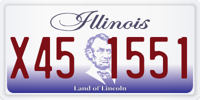 IL license plate X451551