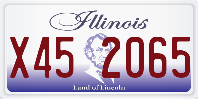 IL license plate X452065