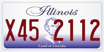 IL license plate X452112