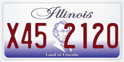 IL license plate X452120