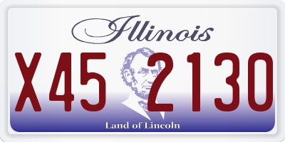 IL license plate X452130