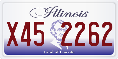 IL license plate X452262