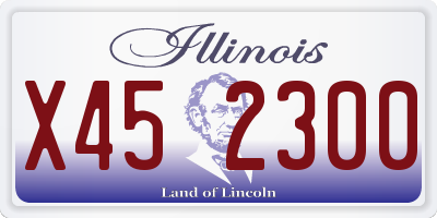 IL license plate X452300