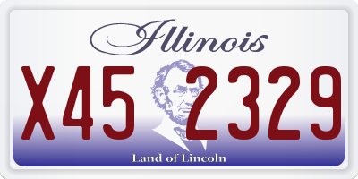 IL license plate X452329