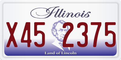IL license plate X452375