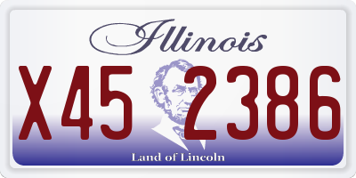 IL license plate X452386