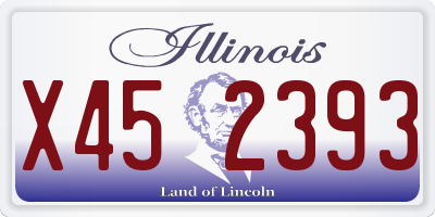 IL license plate X452393
