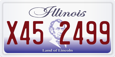 IL license plate X452499
