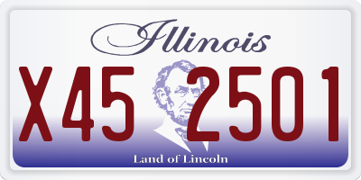 IL license plate X452501