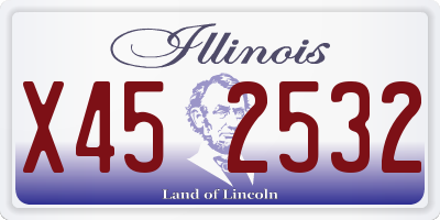 IL license plate X452532
