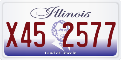 IL license plate X452577