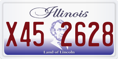 IL license plate X452628