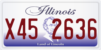 IL license plate X452636