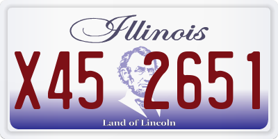 IL license plate X452651