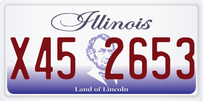 IL license plate X452653