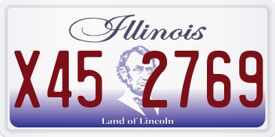 IL license plate X452769