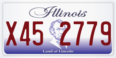 IL license plate X452779