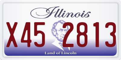 IL license plate X452813
